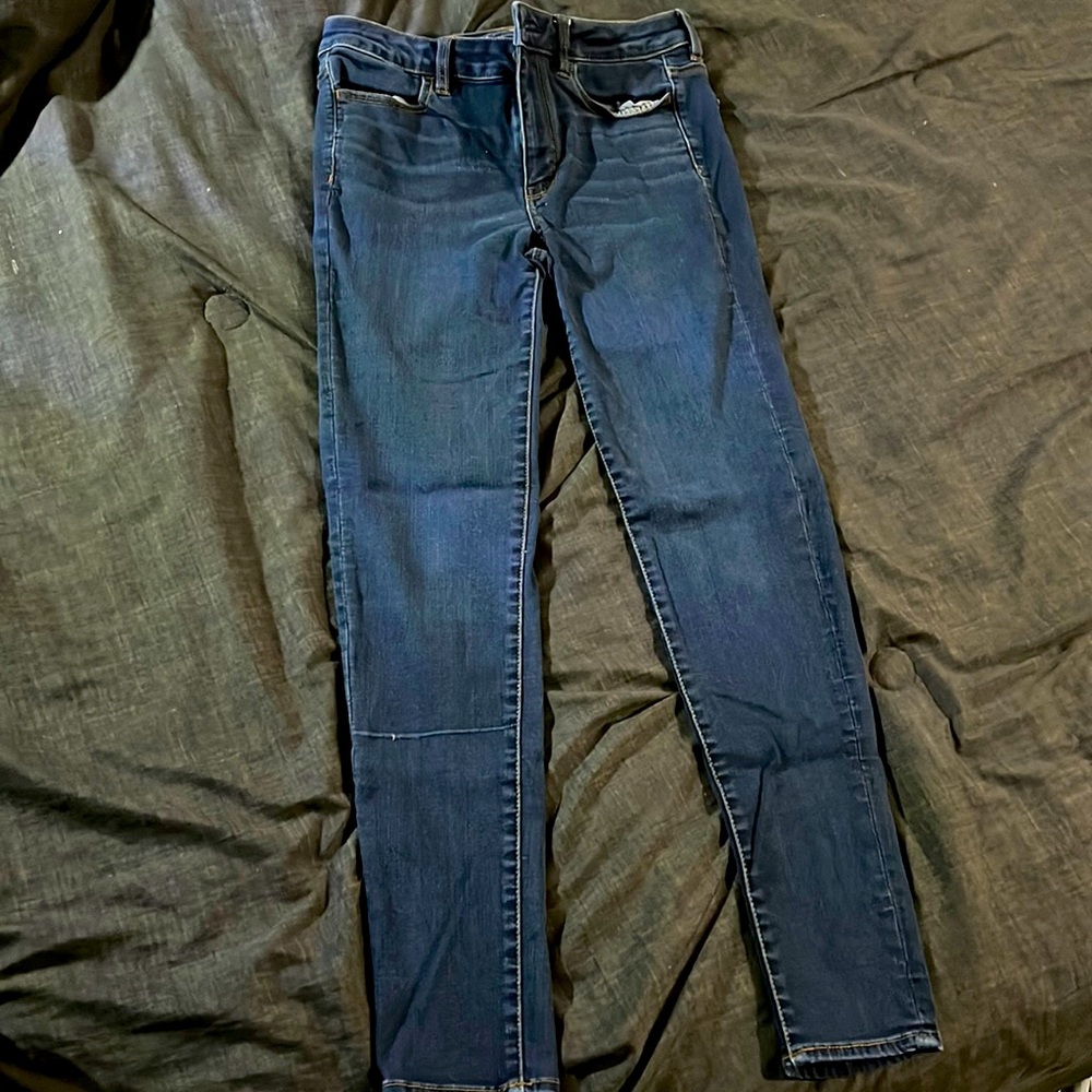 American Eagle Hi-Rise Jegging Size 10L - Dark Indigo